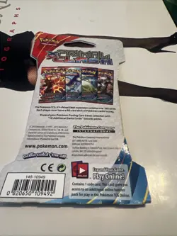 Pokemon 2015 XY Primal Clash Sleeved Booster Pack (Aggron Art) Factory Sealed - Image 2