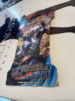 Pokemon 2015 XY Primal Clash Sleeved Booster Pack (Aggron Art) Factory Sealed - Image 4