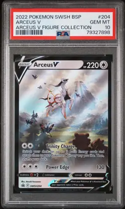 Pokemon Arceus V SWSH204 PSA 10 GEM MINT Figure Collection Black Star Promo - Image 1