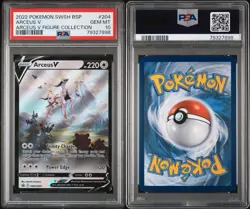 Pokemon Arceus V SWSH204 PSA 10 GEM MINT Figure Collection Black Star Promo - Image 3