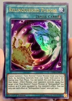 Yugioh Relinquished Fusion LED2-EN004 Ultra Rare 1st Ed LP w/Tracking - Image 1