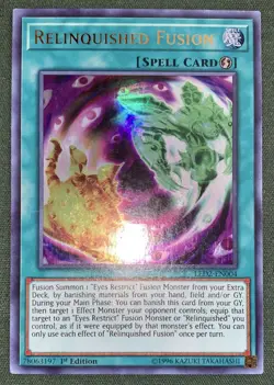 Yugioh Relinquished Fusion LED2-EN004 Ultra Rare 1st Ed LP w/Tracking - Image 2