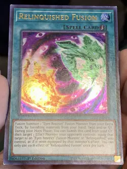 Yugioh Relinquished Fusion LED2-EN004 Ultra Rare 1st Ed LP w/Tracking - Image 5
