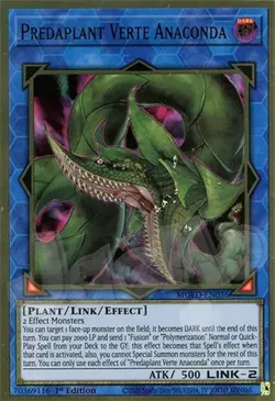 Yugioh Predaplant Verte Anaconda - 1st Edition Premium Gold Rare NM - Free Holo - Image 1