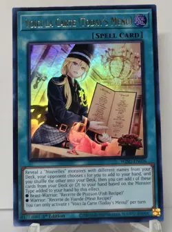 Voici La Carte (Today’s Menu) WISU-EN036 1st Edition Ultra Rare Yugioh TCG NM/M - Image 1