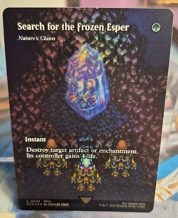 Search for the Frozen Esper Nature's Claim Showcase Foil Final Fantasy MTG Card - Image 1