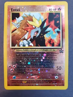 Near Mint Reverse Holo Entei #34 2001 Black Star Promo Pokemon Card - Image 1