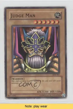 Judge Man Unlimited YuGiOh Starter Deck Kaiba #SDK-007 2002 READ 0c4 - Image 1
