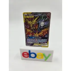 Moltres Zapdos Articuno GX Pokemon Tag Team Sky Legends Full Art Card LP - Image 1