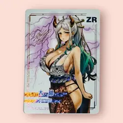 Yamato One Piece Goddess Story Doujin Card ZR Signature Sexy Waifu HOLO Foil NM - Image 1