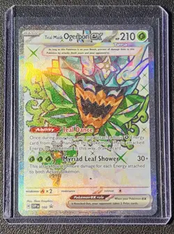 Teal Mask Ogerpon ex SVP166 Pokemon card SV black star promo cosmos holo foil NM - Image 1