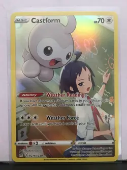Castform TG11/TG30 Full Art Near Mint Condition Card Pokemon TCG! Read Desc! - Image 1
