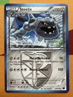 Pokemon Card - Steelix - Non-Holo Rare (79/116) Plasma Freeze NM - Image 1