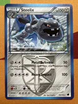 Pokemon Card - Steelix - Non-Holo Rare (79/116) Plasma Freeze NM - Image 3