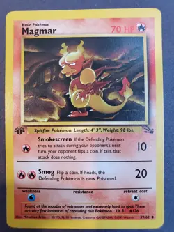 Excellent Condition 1st Edition Magmar 39/62 Fossil Set Pokemon Card - Image 1