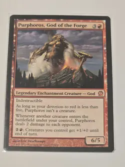 🔥 Purphoros, God of the Forge - Theros - VG/EX - MTG - WOW!! - Image 1