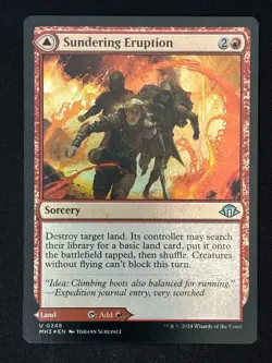 1x MTG Sundering Eruption (Foil) - Modern Horizons 3 (MH3) #248 - Magic - Image 1