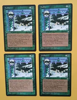 Magic the Gathering MTG Ice Age FOXFIRE X 4 LP/EX C 1995 Nice! - Image 1