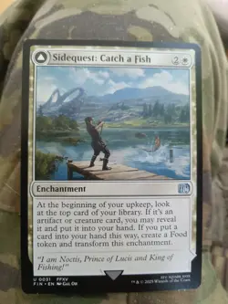 MAGIC THE GATHERING MTG FINAL FANTASY SIDEQUEST: CATCH A FISH Mint Pack Fresh - Image 1