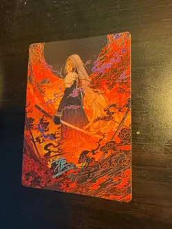 Nibelheim Aflame MTG Gold Signed Art Card - Image 1