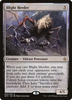 Blight Herder NM #2 Battle for Zendikar MTG - Image 1