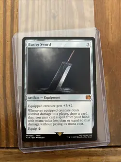 MTG - FINAL FANTASY - Buster Sword Non Foil - M/NM Pack Fresh! - Image 1