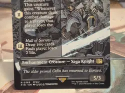 0365 Summon: Primal Odin Rare FFXIV Borderless Final Fantasy MTG NM Card FFV FIN - Image 4