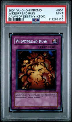 PSA 9 YUGIOh! Dawn Of Destiny DOD-003 Widespread Ruin Xbox - Image 1