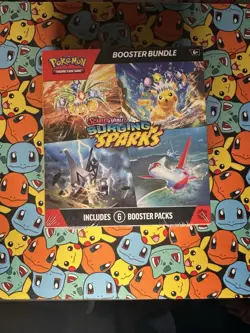 Pokemon Scarlet & Violet Paldean Fates & Surging Sparks Booster Bundle SEALED - Image 3