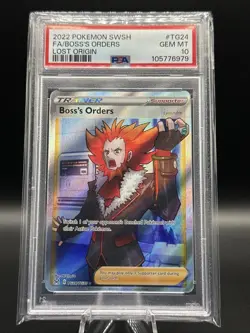 2022 Pokemon SWSH Full Art Boss's Orders Lost Origin #TG24 PSA 10 - Image 1