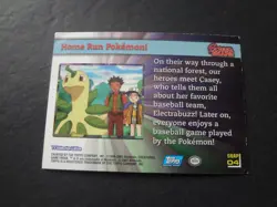 2001 Topps Pokemon Johto League Champions Silver Foil SNAP04 Home Run Pokemon! - Image 2