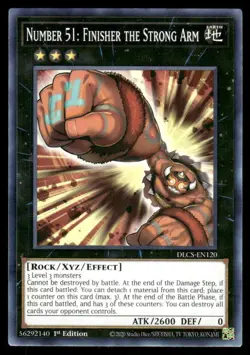 Yugioh TCG Number 51: Finisher the Strong Arm 2020 1st Edition - Image 1