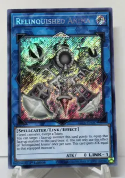 Relinquished Anima BROL-EN087 Secret Rare 1st Edition Yugioh TCG NM/M - Image 1