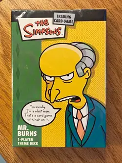 The Simpsons Trading Card Game Mr. Burns 1 Player Theme Deck Factory New - Image 1