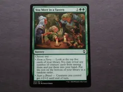 2022 MTG Sorcery "You Meet in a Tavern" NM+ Magic Card #263 CLB DRAW OR BUFF - Image 1