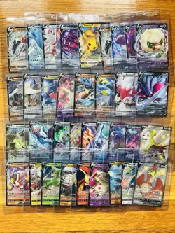 Pokemon V card Lot Of 35! Pikachu Etc. All Near Mint/Mint. - Image 1