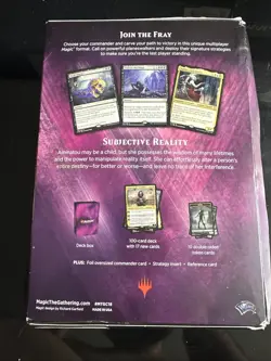 Magic The Gathering 2018 Commander Card Deck Subjective Reality New In Box 630509632244 - Image 2