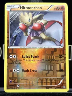 Pokemon Card Hitmonchan Generations Reverse Holo Rare 48/83 Near Mint - Image 3