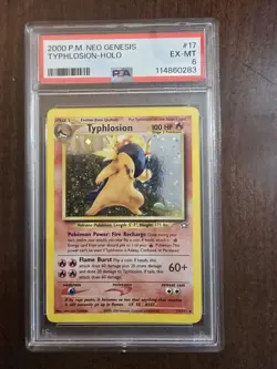 Typhlosion 17/111 Neo Genesis Holo PSA 6 New Slab Pokemon Card - Image 1