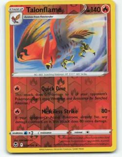 Talonflame 029/195 reverse holo, Silver Tempest Pokemon TCG Card NM - Image 1