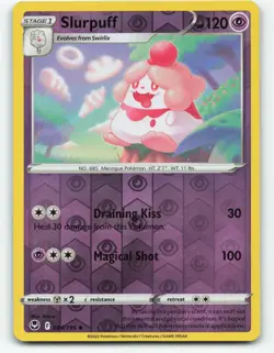 Slurpuff 084/195 reverse holo, Silver Tempest Pokemon TCG Card NM - Image 1