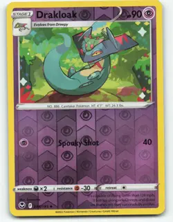 Drakloak 088/195 reverse holo, Silver Tempest Pokemon TCG Card NM - Image 1