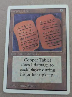 Copper Tablet (Unlimited Edition) Vintage MTG LP - Image 1