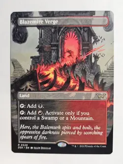 MTG English Blazemire Verge (Borderless) NM Normal Duskmourn: House of Horror - Image 1