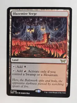 Blazemire Verge Mtg Duskmourn: House of Horror Regular Nm - Image 1