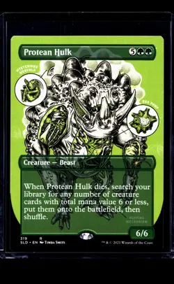 2021 MTG Magic The Gathering SLD Secret Lair Drop Borderless #319 Protean Hulk - Image 1