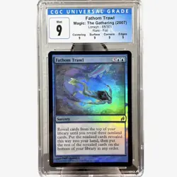 FATHOM TRAWL Rare Foil Lorwyn 65/301 2007 CGC Graded 9 Mint MTG - Image 1