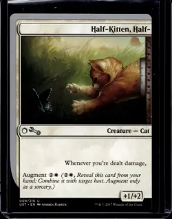 MTG Magic the Gathering Half-Kitten, Half- (9/288) Unstable NM - Image 1