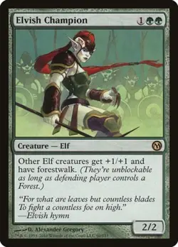 MTG English Elvish Champion NM Normal Duels of the Planeswalkers - Image 1