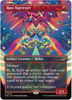Rust Harvester (Borderless) FOIL #310 RARE Edge of Eternities ENG NM MTG - Image 1